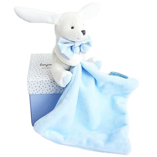 Doudou mouchoir lapin ou ours, coffret cœur, 4 modèles