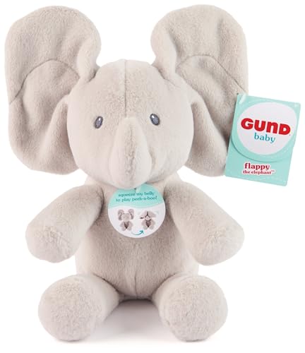 Peluche éléphant interactive, oreilles animées