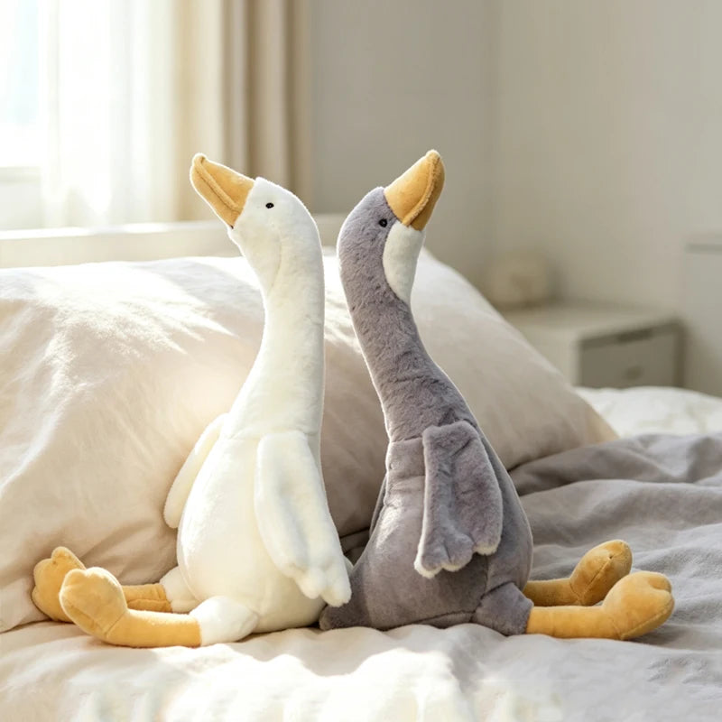 Peluche oie à long cou, 3 coloris