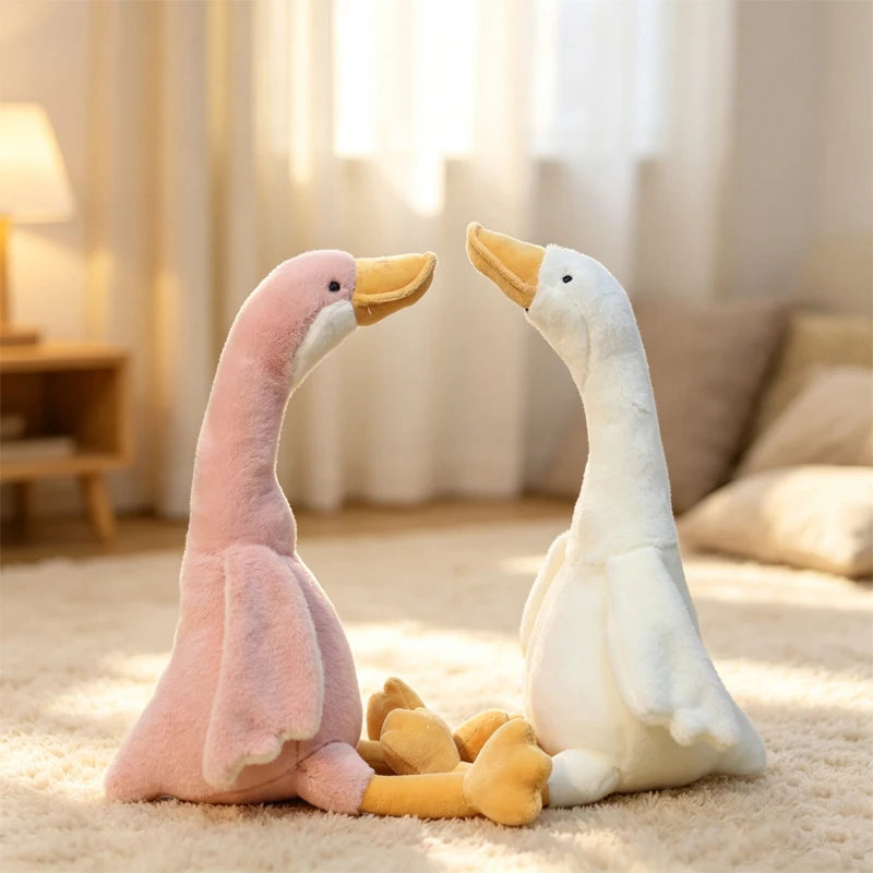 Peluche oie à long cou, 3 coloris