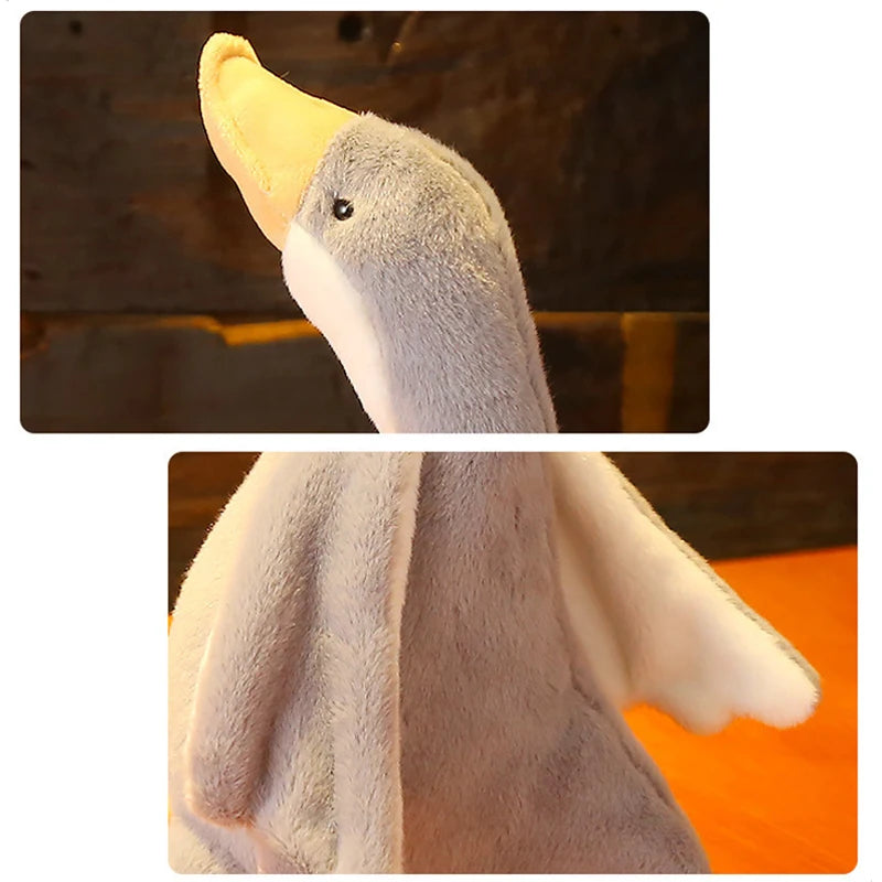 Peluche oie à long cou, 3 coloris
