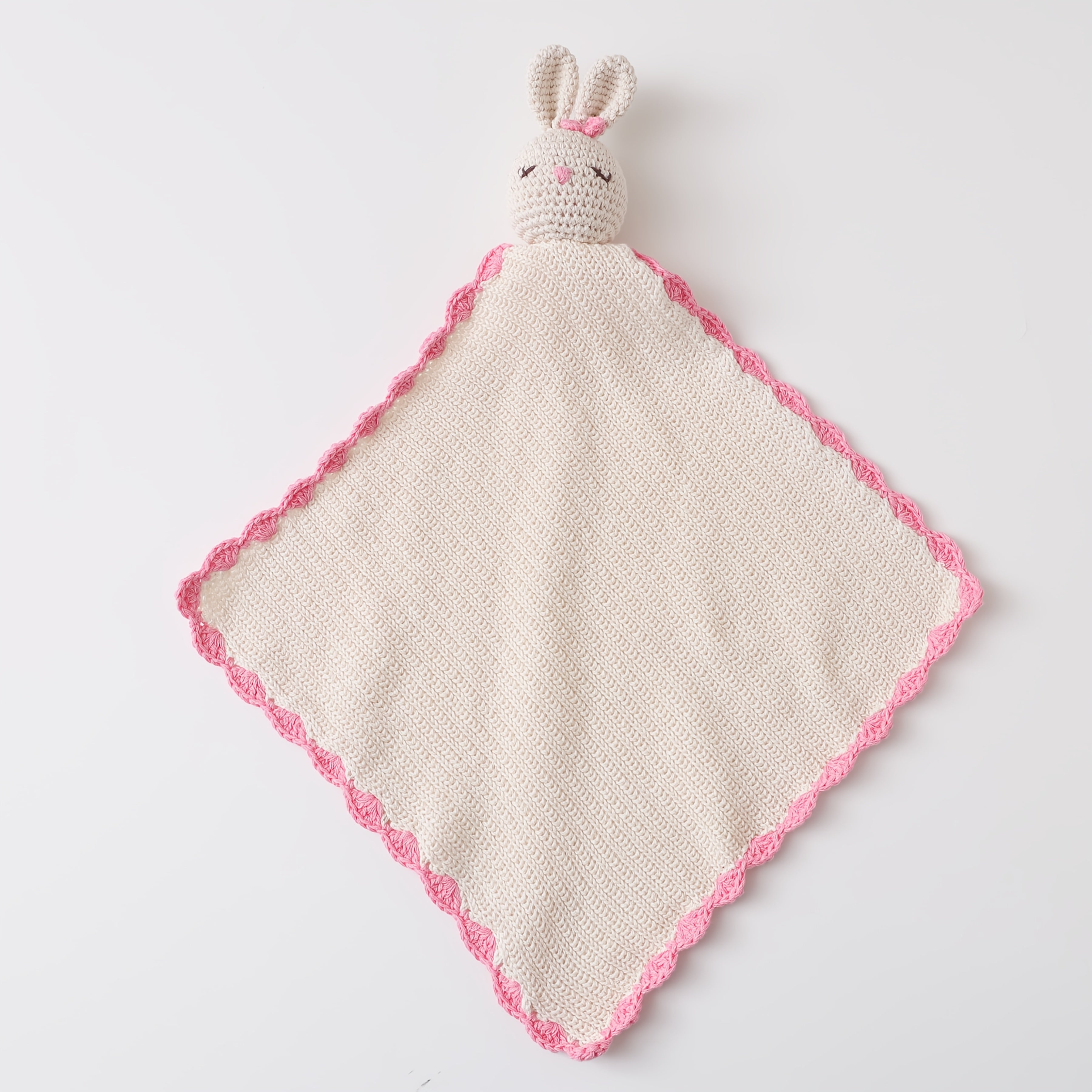 Bavoir Baveur Lapin Blanc avec Nœud Rose Image