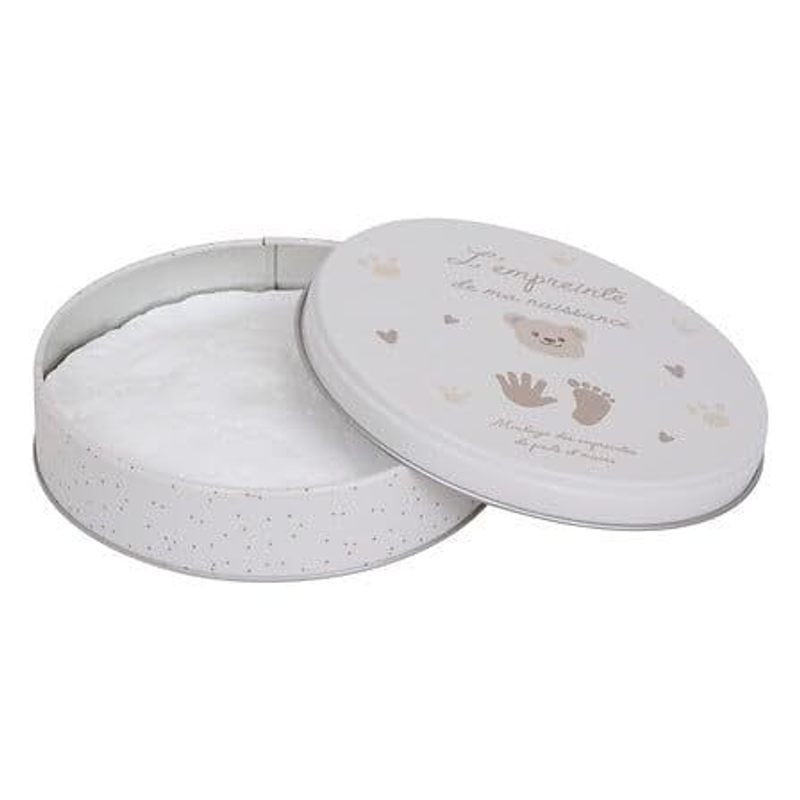 Coffret naissance : ourson et boîte à empreinte